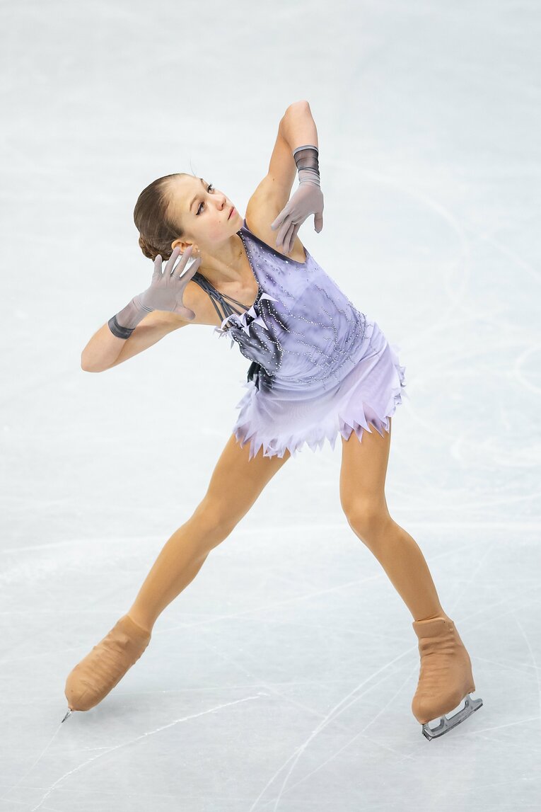 2019年GPファイナルでのトゥルソワ（当時15歳）