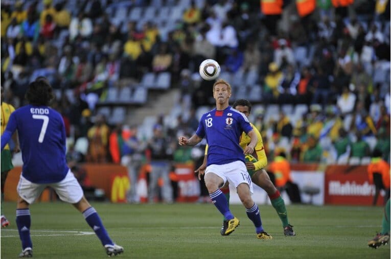 2010年W杯での本田©Takuya Sugiyama