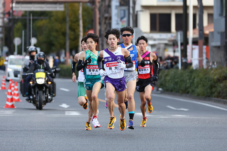 2年時の箱根駅伝では1区を走り、区間2位と活躍　©AFLO