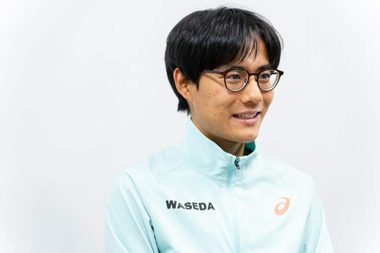 箱根から東京マラソンまでの軌跡を語ってくれた工藤　©Shiro Miyake