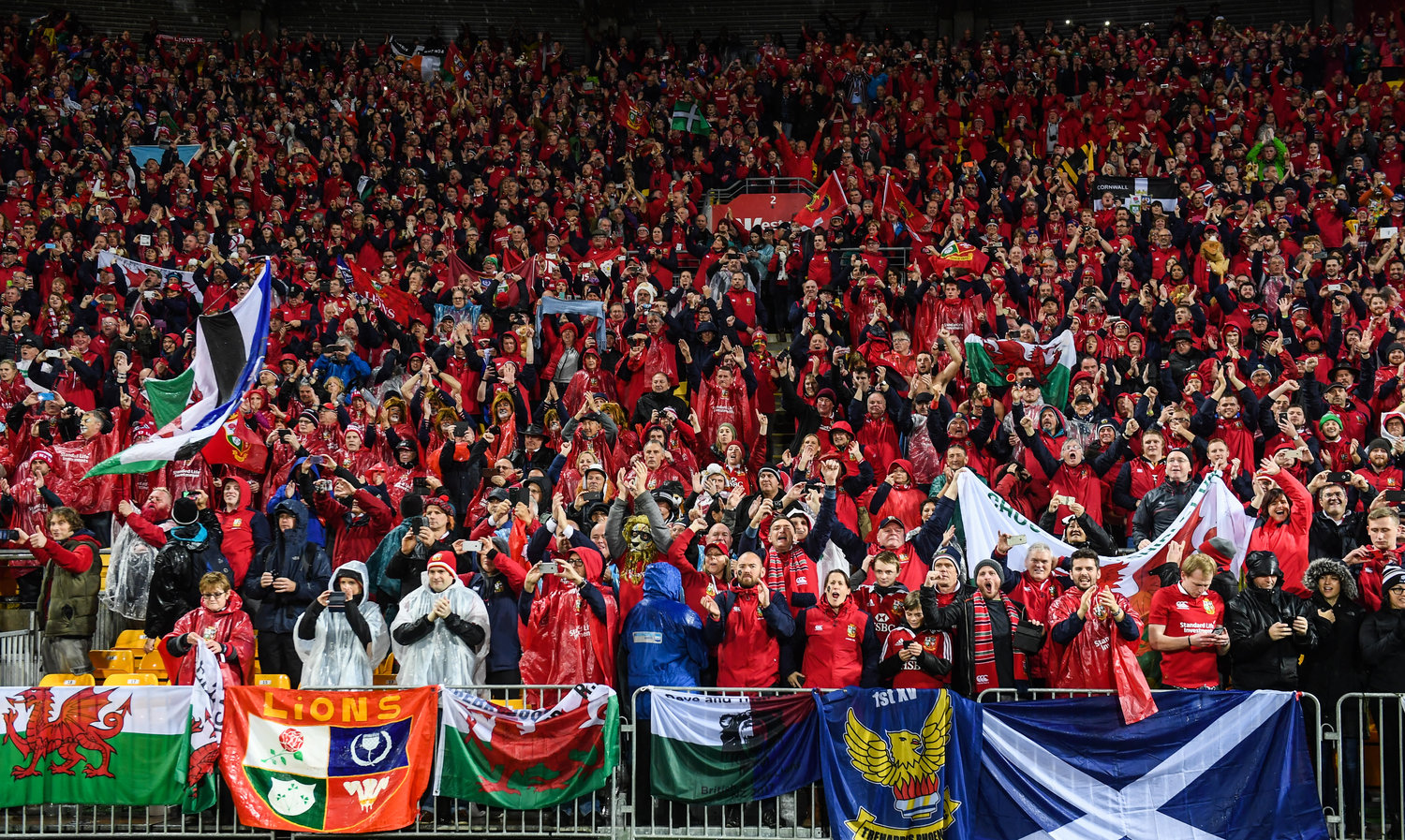 ブリティッシュ＆アイリッシュ・ライオンズに声援を送るファン　©Getty Images