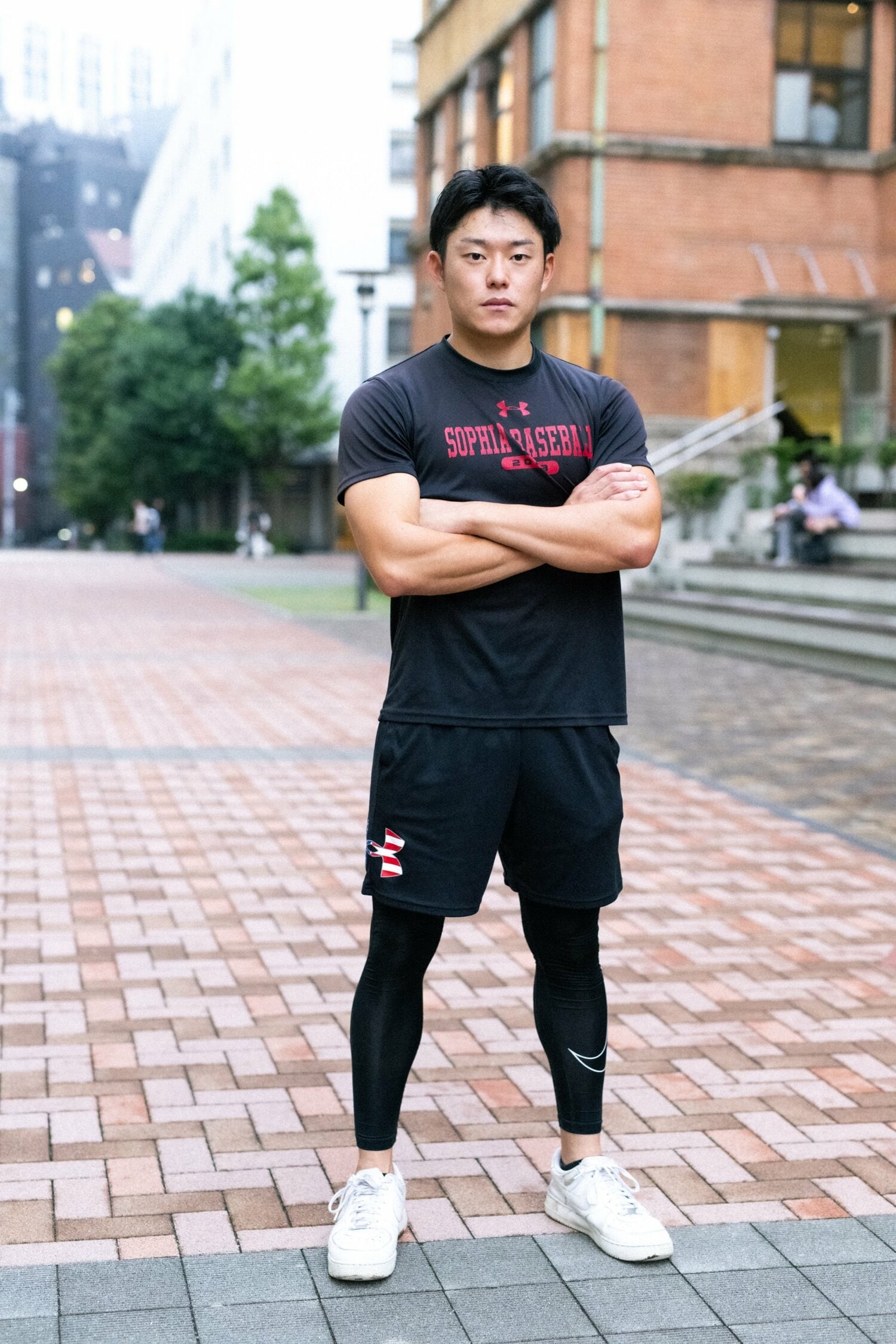 もともとウエイトトレーニングも好きだったこともあり、体重は入学時から10キロ以上増加した ©Asami Enomoto
