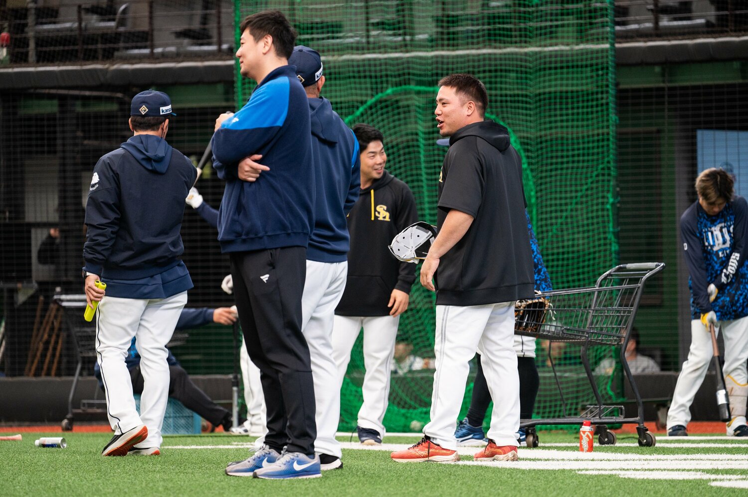 球団内でも一目置かれる山川と近藤　©Nanae Suzuki