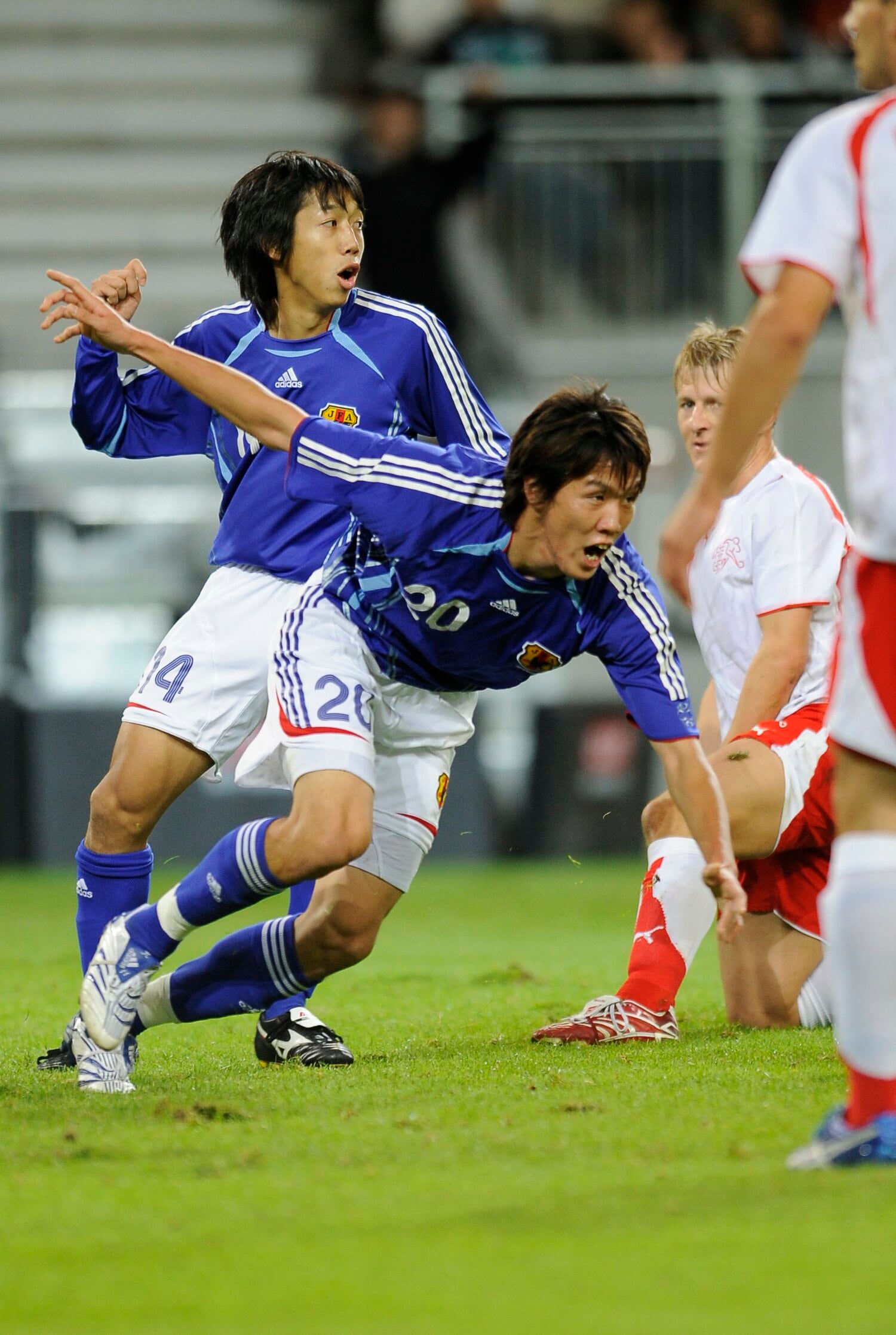 スイス戦で決勝ゴールを決めた矢野貴章 ©︎Takuya Sugiyama