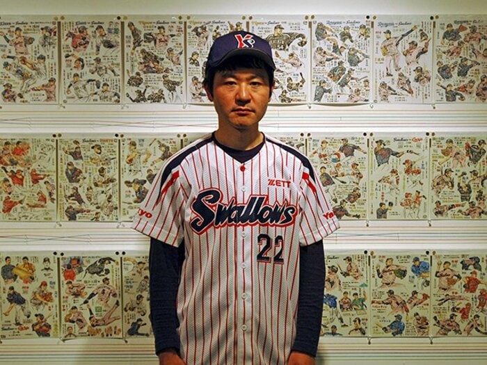 “戦力外”ながさわたかひろが個展?「これは野球美術家のトライアウト」<Number Web> photograph by Hidenobu Murase