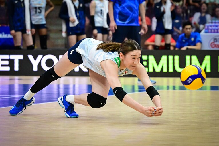 石川真佑（VNLファイナル決勝・イタリア戦）　©︎Volleyball World