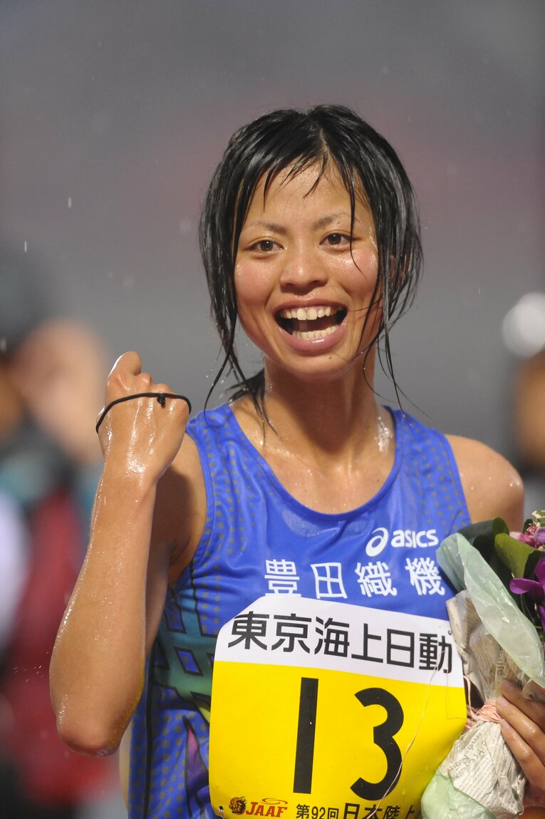 2008年、日本選手権5000mを優勝し、北京五輪の出場権を獲得　©Toshiya Kondo