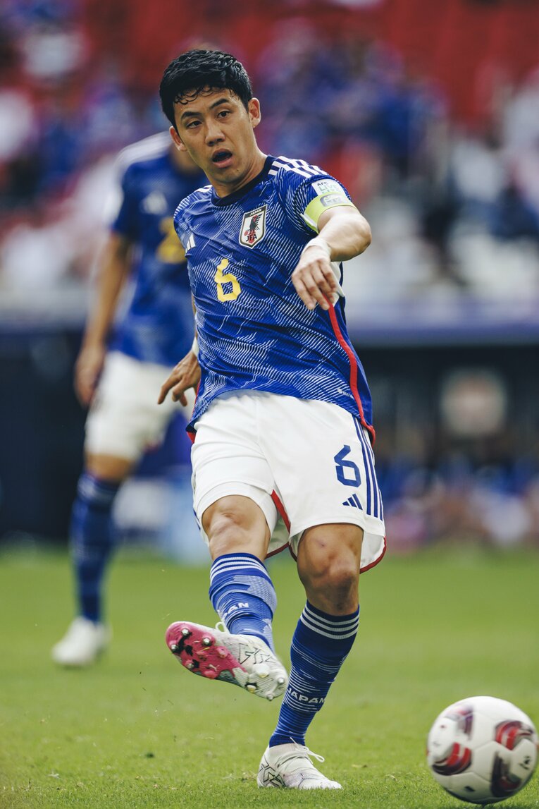 バーレーン戦での遠藤。マンオブザマッチに輝いた　©Kiichi Matsumoto