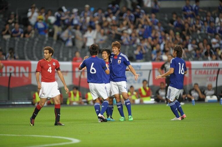 2011年8月、U-22日本代表・国際親善試合エジプト戦　©︎Naoya Sanuki