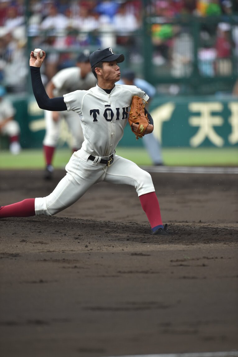 2014年夏の甲子園。大阪桐蔭・福島孝輔　©Hideki Sugiyama