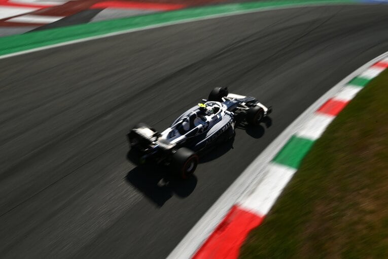 14位でフィニッシュしたイタリアGPでの角田裕毅の走り　©Getty Images / Red Bull Content Pool