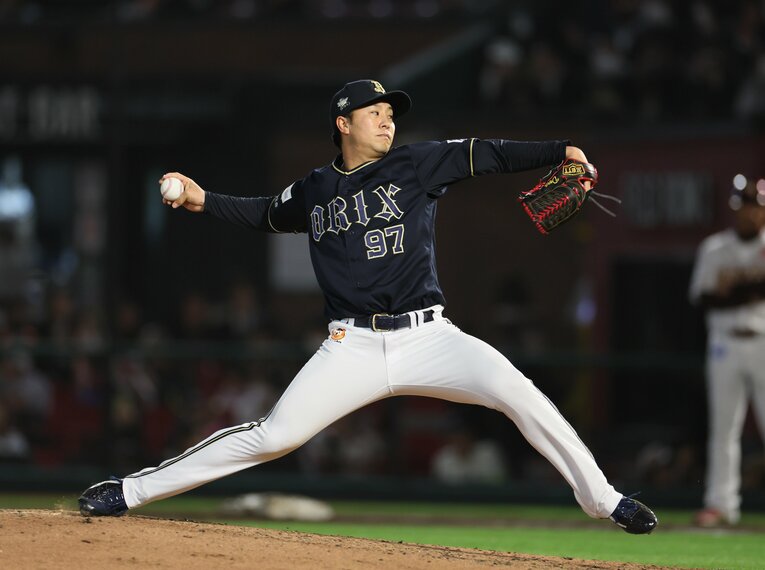 NPBの「初登板からの連続無失点記録」は22試合。古田島はどこまで記録を伸ばすだろうか　©JIJI PRESS