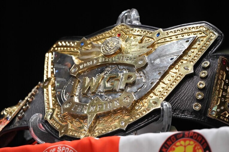 IWGP世界ヘビー級王座のベルト　©Essei Hara