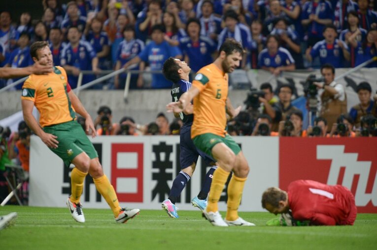 2013年の日本vsオーストラリア　©Sports Graphic Number