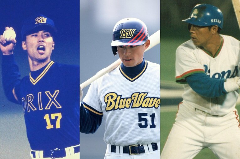 長谷川滋利、イチロー、佐々木誠。野茂の挑戦を見た彼らの心には「やれないことはない」という思いが生まれた　©Takahiro Kohara(L)/Koji Asakura(C)/Kazuaki Nishiyama(R)