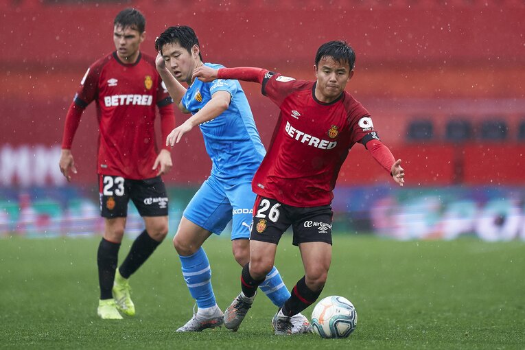 19-20シーズン、マジョルカvsバレンシアでの2人　©Getty Images