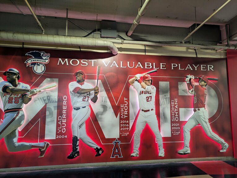 2024年7月…エンゼルス球場で撮影　©Shoko Mizutsugi