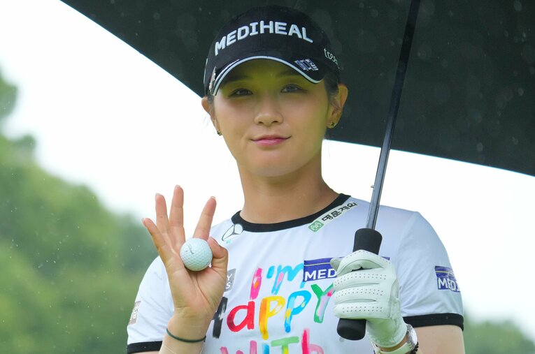 主催者推薦で出場した「アース・モンダミンカップ」で優勝したパク・ヒョンギョン（26歳） ／ photograph by Atsushi Tomura/Getty Images