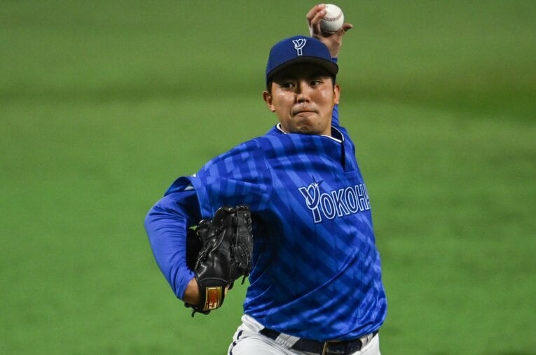 日本シリーズ第3戦、連敗スタートからの流れを変える力投を見せた東　©Nanae Suzuki