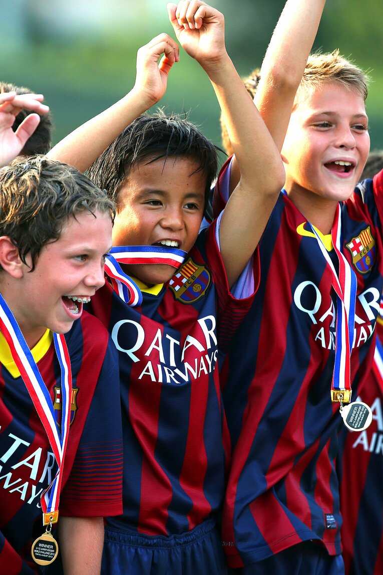 バルサ下部組織時代の久保建英　©Getty Images