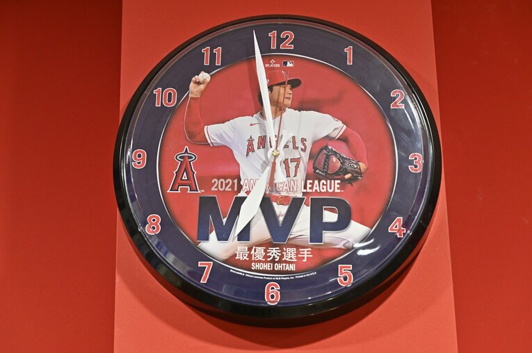 展示ルームは時計も大谷モデル　©Takashi Shimizu