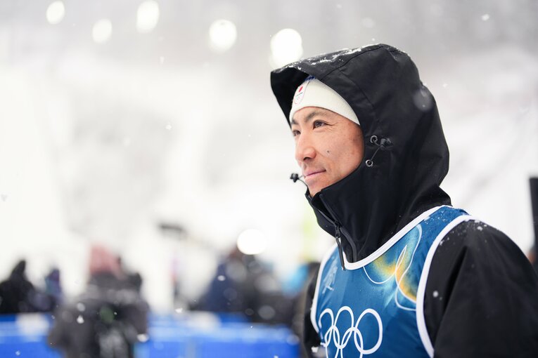 ミラノ五輪に挑んだ渡部暁斗　©Tsutomu Kishimoto／JMPA