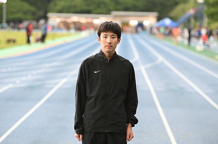 5000mで13分55秒84、１万ｍで28分25秒56というベストタイムを持つ桃澤大祐。長野のサン工業で働きながら走る市民ランナーだ。 ／ photograph by Keiji Ishikawa