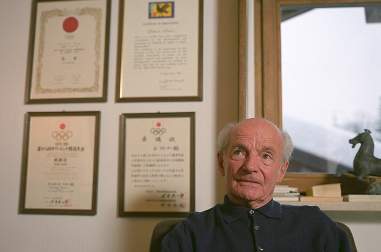 日本サッカーの父であるデットマール・クラマー。「止める・蹴る」など、その指導法は今も継承されている（2003年撮影） ／ photograph by Takuya Sugiyama