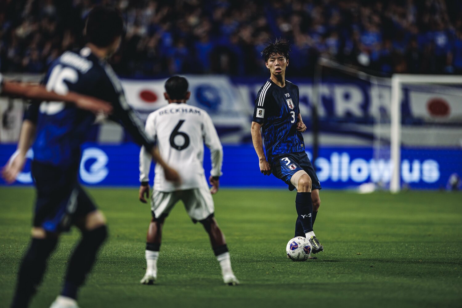 インドネシア戦では右センターバックで先発した高井　©Kiichi Matsumoto