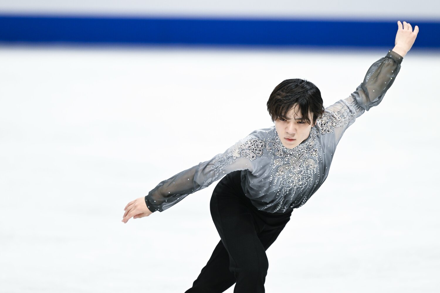 世界王者としての意地も見えた宇野のフリーの演技　©Asami Enomoto