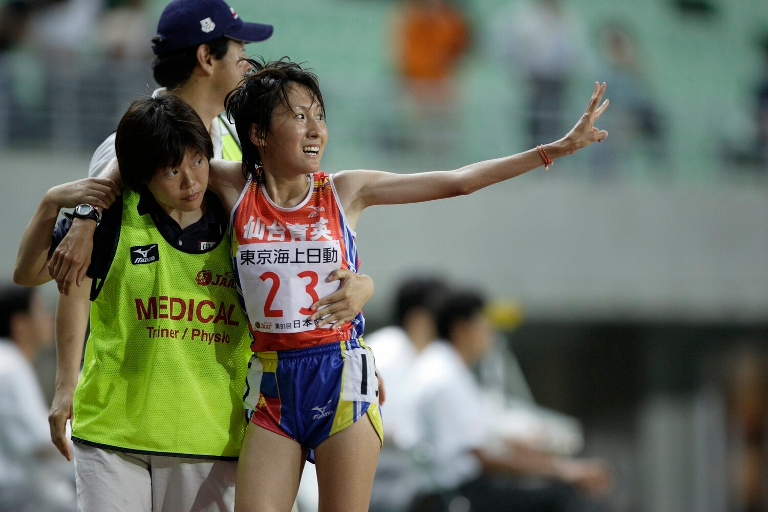 ほとんど競技経験のなかった1万mで2007年の日本選手権に初出場すると、3位に食い込んだ　©BUNGEISHUNJU