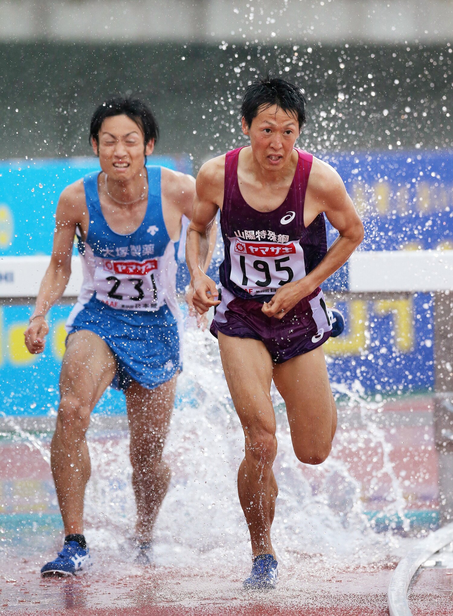 2014年、篠藤淳は日本選手権3000m障害で8年ぶりの優勝を果たした　©JIJI PRESS