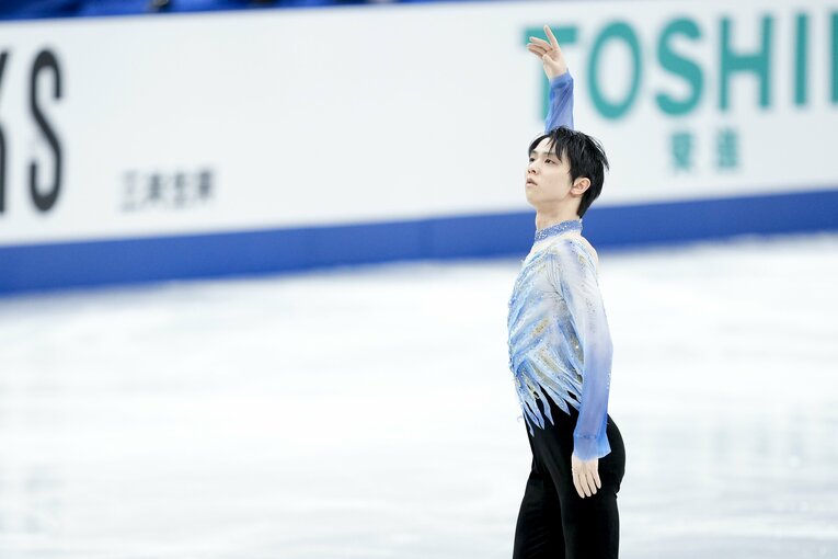 2021-2022シーズンのショートプラグラム『序奏とロンド・カプリチオーソ』　©Asami Enomoto