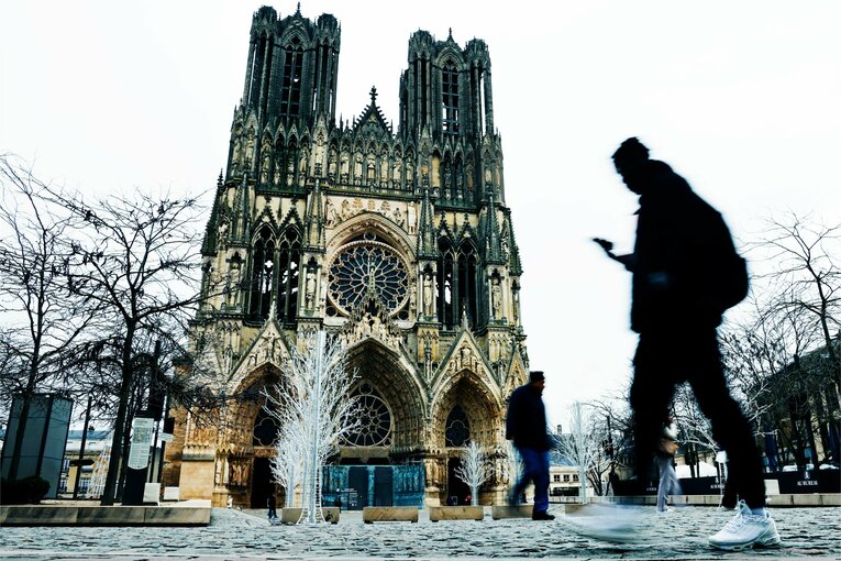 世界遺産であるランス・ノートルダム大聖堂