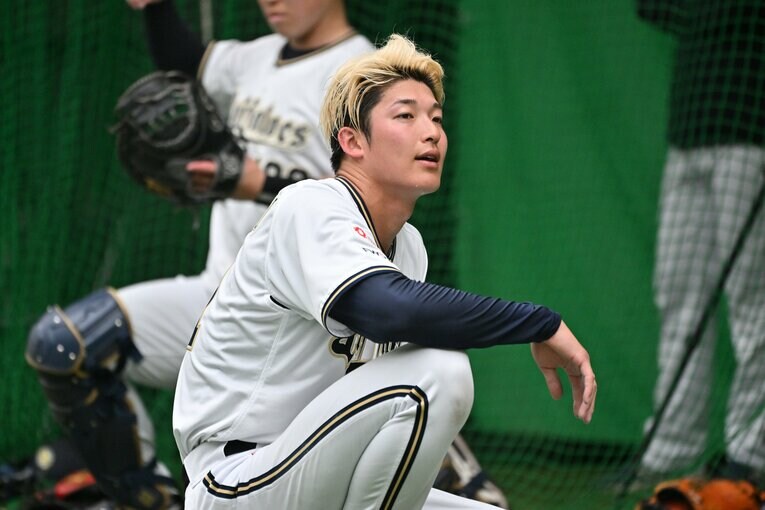 今季キャンプの様子（オリックス山崎颯一郎）　©Hideki Sugiyama