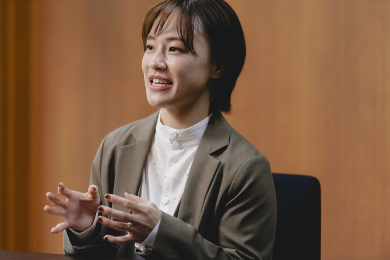 リオ五輪女子レスリング金メダリストの登坂絵莉さん　©Wataru Sato