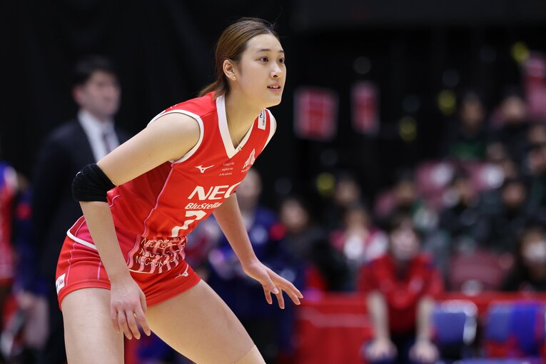 NECレッドロケッツ川崎の佐藤淑乃　©︎NECレッドロケッツ川崎