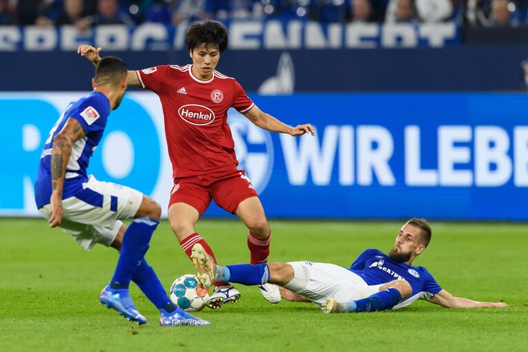 今回がA代表初選手となった田中碧。今年6月より、ブンデスリーガ2部のデュッセルドルフに期限付き移籍で加入している　©Getty Images