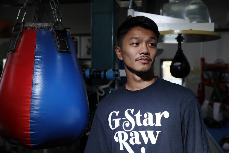 10月14日のペッチ戦に向けて気持ちを高めていくという中谷　©︎Shigeki Yamamoto