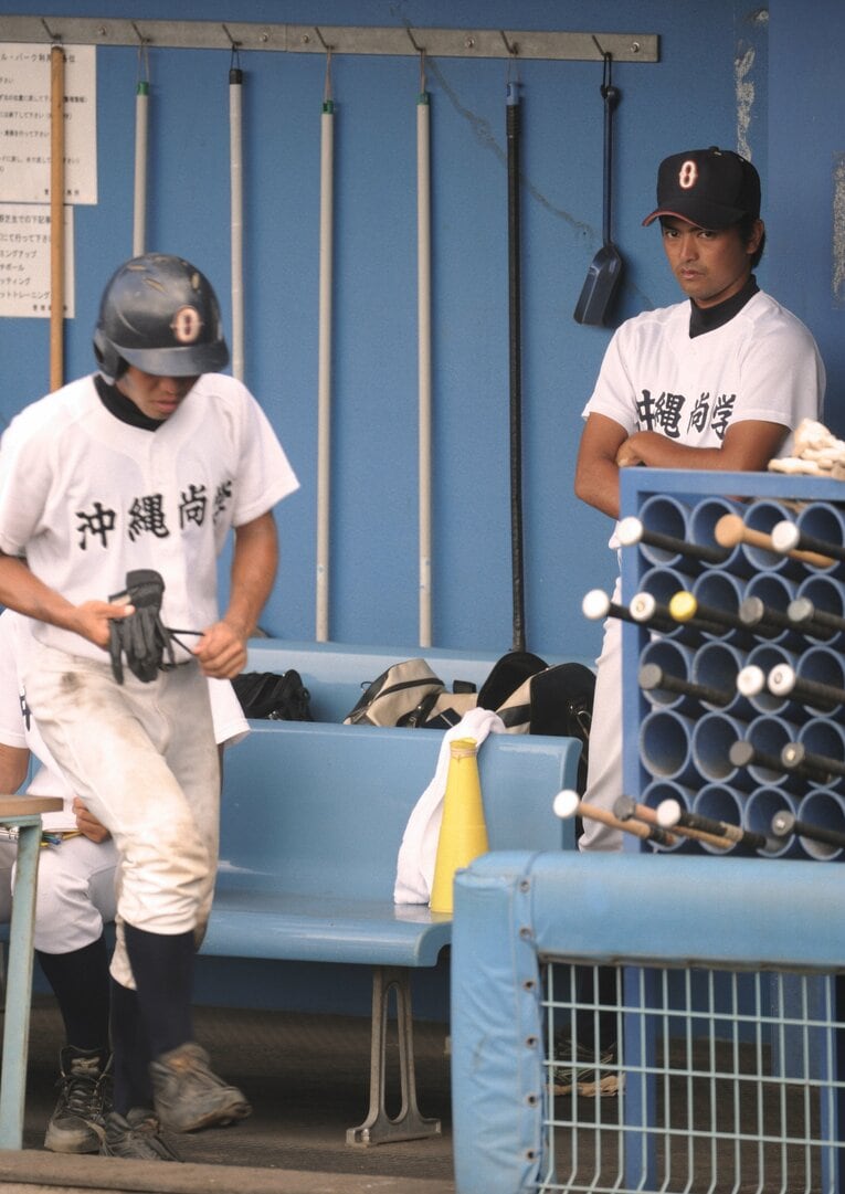 沖縄尚学の比嘉監督（2009年撮影。写真はまだまだ続きます）©︎Takuya Sugiyama