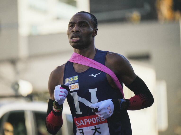 日本大のエース、シャドラック・キップケメイ　©Yuki Suenaga