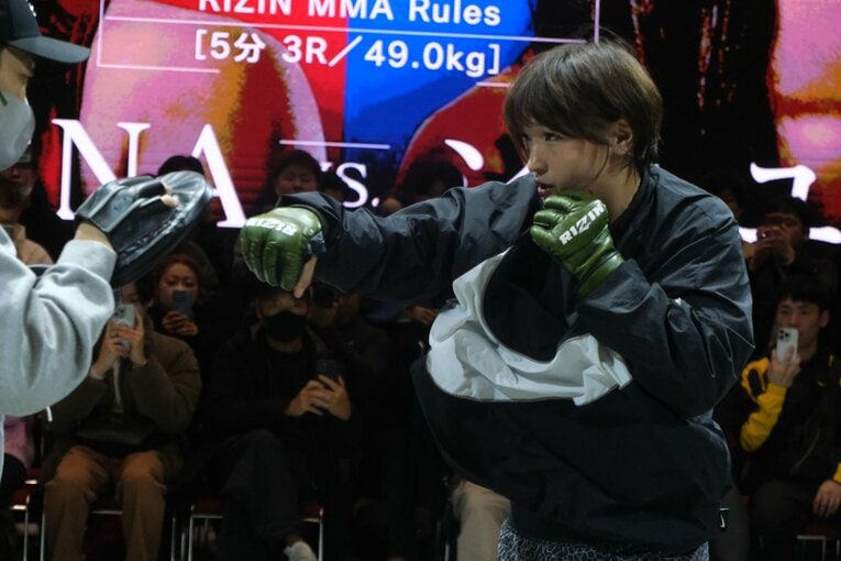 3月12日の公開練習イベントにて