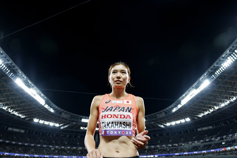 東京世界陸上での高橋。今季の不調を大舞台で払拭して見せた　©Kiichi Matsumoto