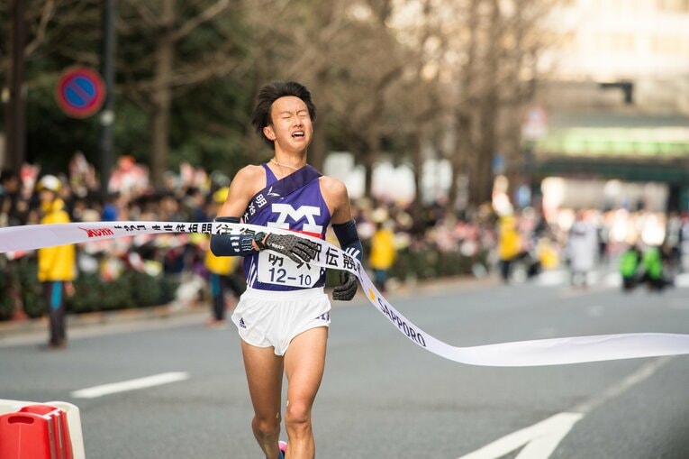 坂口裕之（明治大）　第93回箱根駅伝 ／ photograph by Nanae Suzuki