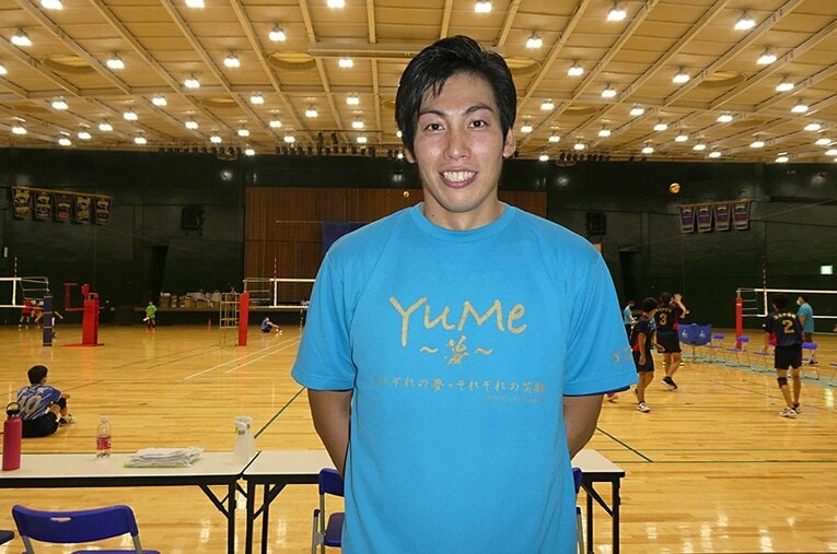 コロナ禍で大会が中止になった学生のためにイベントを主催した越川優 ／ photograph by Noriko Yonemushi