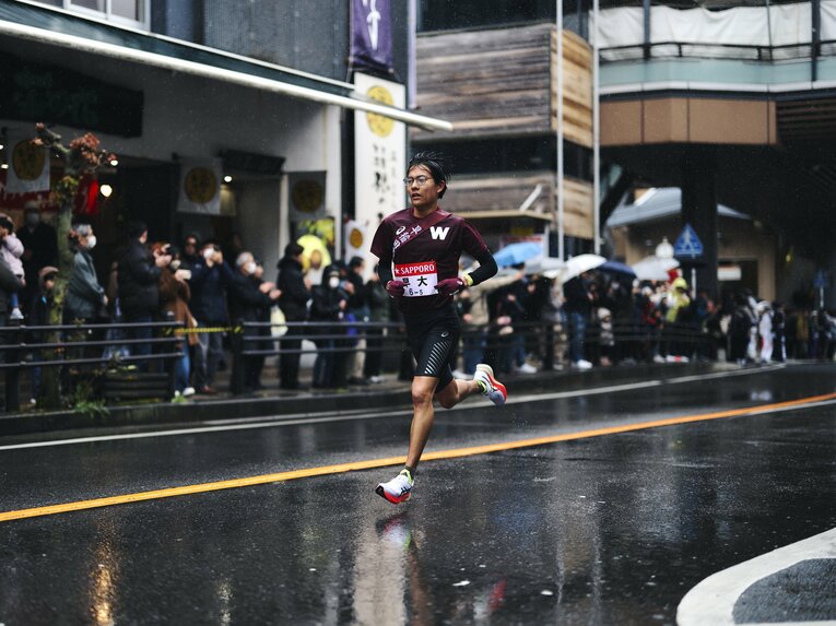 【昨年の名探偵】自身初となる箱根路で5区6位と上りへの適性を見せた工藤　©Yuki Suenaga