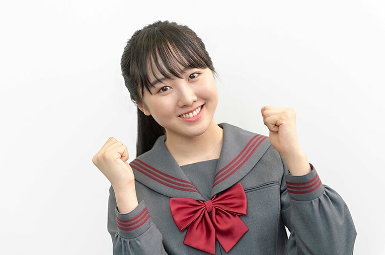 第99回高校サッカー選手権応援マネージャーに就任した本田望結。「1人がみんなのために頑張るチームスポーツもかっこいい。青春だし、憧れはあります」 ／ photograph by Wataru Sato