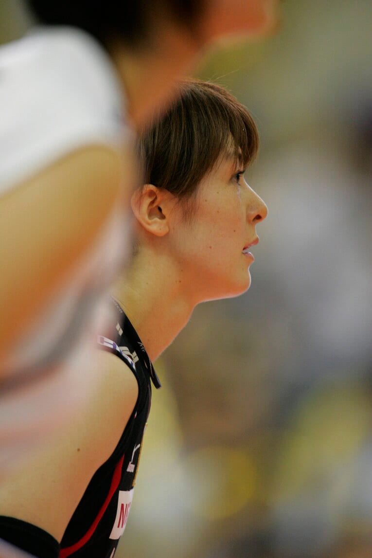 バレーボール日本代表としても活躍した菅山かおる　©BUNGEISHUNJU