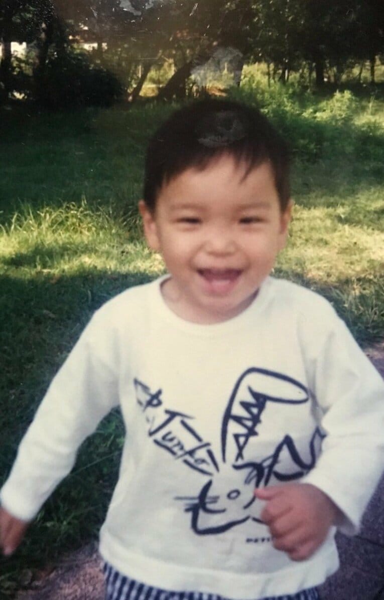 山内晶大の幼少期　（写真/母・純子さん提供）