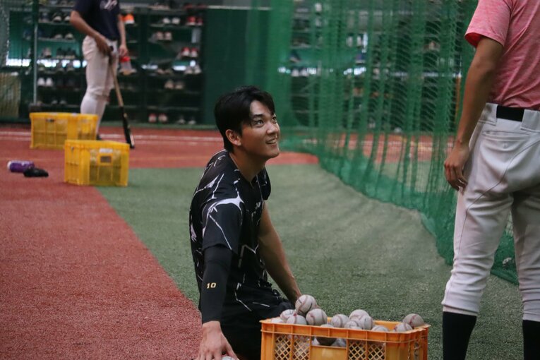 ドラフト会議直前の練習風景　©Genki Taguchi